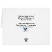 "古い調理師銀行建物"の白黒版 (裏面横)