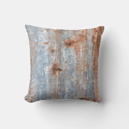 古い質感の物語を語る錆びた記憶。 クッション (正面)