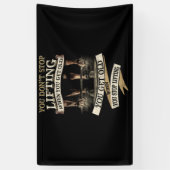 古い贈りストップ物を手に入れても持ち上げたりしない 横断幕 (縦)