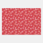 古い赤いトラックと雪 ラッピングペーパーシート (正面3)