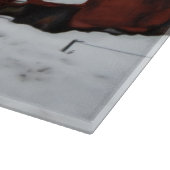 古い赤いトラック カッティングボード (角)