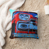 古い赤いトラック クッション (ブランケット)