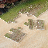 古い赤いトラック ジグソーパズル (側面)