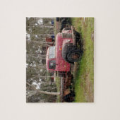 古い赤いトラック ジグソーパズル (縦)