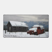 古い赤いトラック デスクマット (正面)