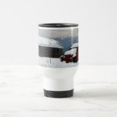 古い赤いトラック トラベルマグ (中央)