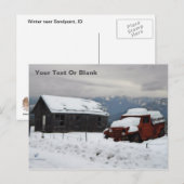 古い赤いトラック ポストカード (正面/裏面)