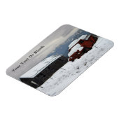 古い赤いトラック マグネット (左側)