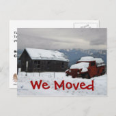 古い赤いトラック 案内ポストカード (正面/裏面)