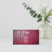 古い赤いドアの標準サイズ 名刺 (スタンド正面)