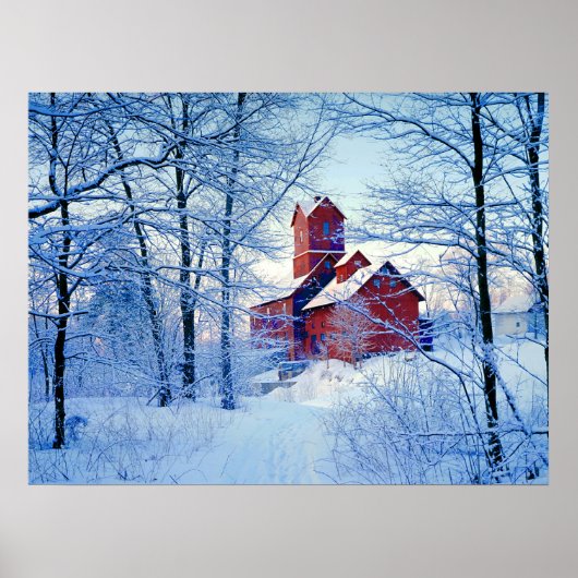 古い赤いミルのポスター ポスター (正面)