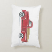 古い赤い取りあげます アクセントクッション (裏面(縦))