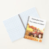 古い赤グレーズリンコントラクター、あなたの名前 ノートブック (内部)