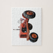 古い赤トラクターを復元 ジグソーパズル (縦)