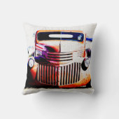 古い赤トラック クッション (裏面)