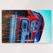 古い赤トラック ジグソーパズル (横)