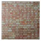 古い赤レンガの壁の質 タイル (正面)