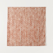 古い赤レンガの壁テクスチャ。 タペストリー (正面(横))