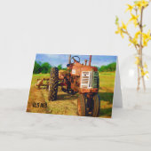 「古い赤」 カード (黄色い花)