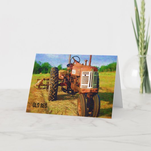 「古い赤」 カード (正面)