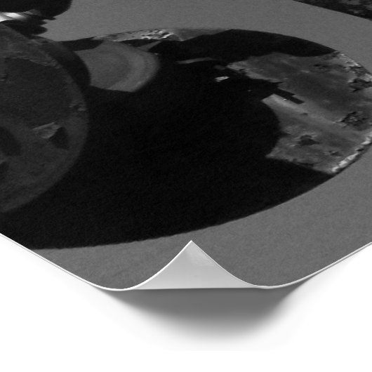 古い踏切信号 ポスター (角)