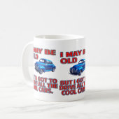 古い車のマグ コーヒーマグカップ (正面左)