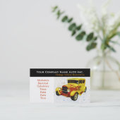 古い車の修理工場-復帰 名刺 (スタンド正面)