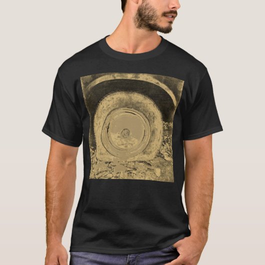 古い車クラシック輪 Tシャツ (正面)