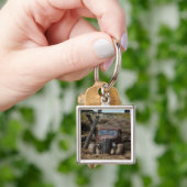 古い車 キーホルダー (手)