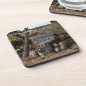 古い車 コースター (左側)