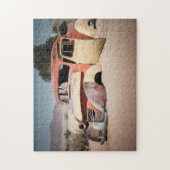 古い車。 ジグソーパズル (縦)