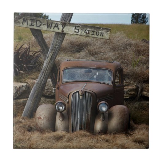 古い車 タイル (正面)