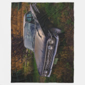 古い車 フリースブランケット (正面)