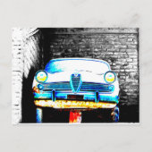 古い車 ポストカード (正面)