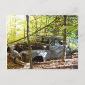 古い車 ポストカード (正面)