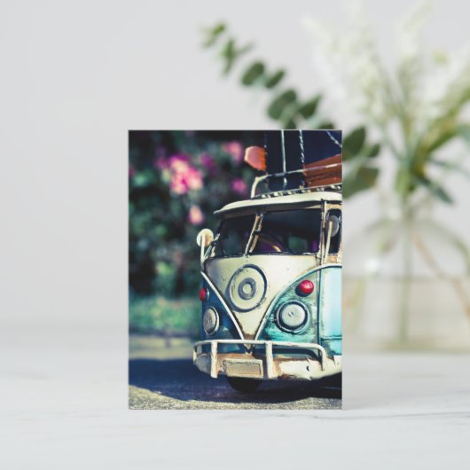 古い車 ポストカード (スタンド正面)