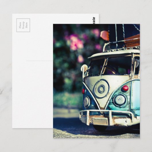 古い車 ポストカード (正面/裏面)