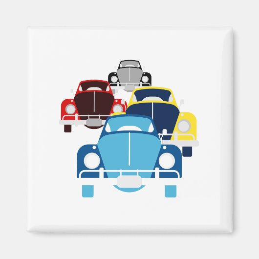 古い車 マグネット (正面)