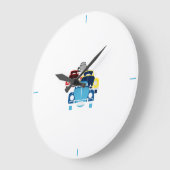 古い車 ラージ壁時計 (傾斜)