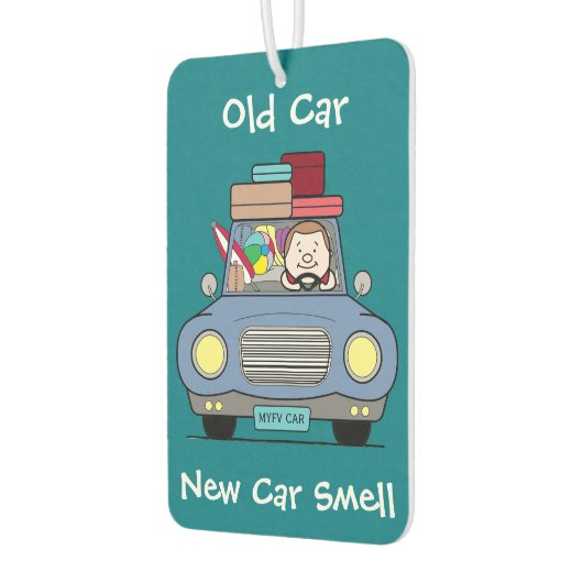 古い車、新しい車のにおい カーエアーフレッシュナー (左)