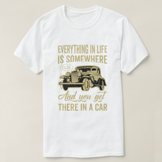 古い車 Tシャツ (デザイン正面)