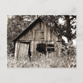 古い農場の小屋 ポストカード (正面)