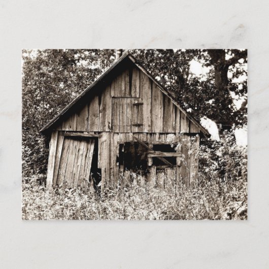 古い農場の小屋 ポストカード (正面)