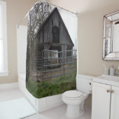 古い農場の納屋 シャワーカーテン (インサイチュ)