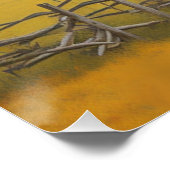 古い農家カラフルの秋は永遠の芸術 ポスター (コーナー)