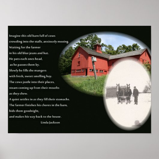 古い農家詩 ポスター (正面)