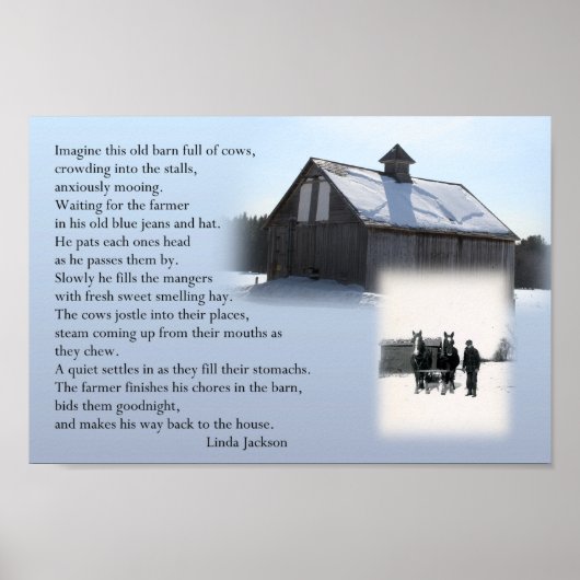 古い農家 ポスター (正面)