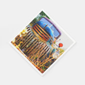 古い農業用トラックナプキン スタンダードランチョンナプキン (角)