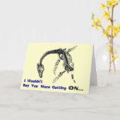 古い遺物の誕生日II カード (黄色い花)