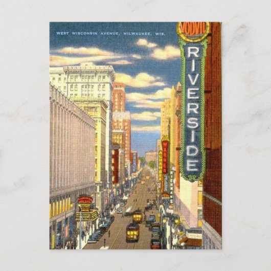 古い郵便はがき-ミルウォーキー。 ウィスコンシン、米国 ポストカード (正面)